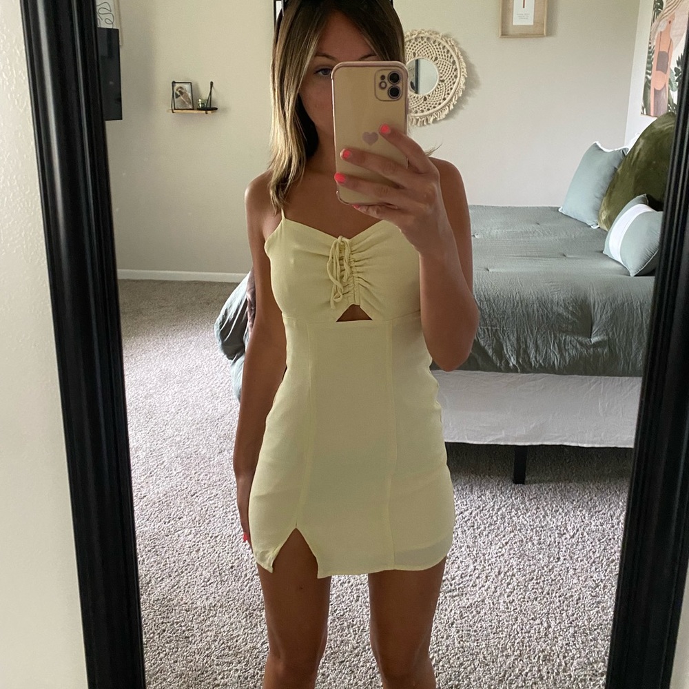 Yellow Mini Dress
